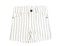 Lil Atelier limestone coconut milk twill shorts